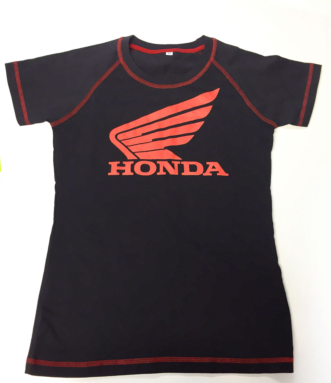 Dam t-shirt svart/rd Honda vi